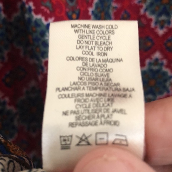 Simply Noelle Boho Tunic Top L/XL Dark Red - Picture 8 of 8